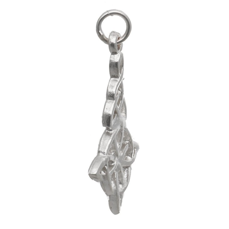 Pendente Nodo di Strega Doppio in Argento Sterling 925