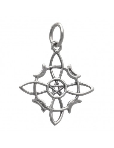 Pendentif en argent 925 nœud de...