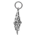 Witch Knot with Moons Pendant in Sterling Silver 925