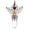 Pendentif Ailes de nacre en argent 925 (29J)