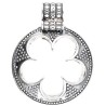 Pendente Flat Gotland grande em prata de lei 925