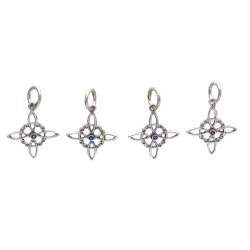 Small Witch's Knot Pendant in 925 Sterling Silver