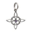 Small Witch's Knot Pendant in 925 Sterling Silver