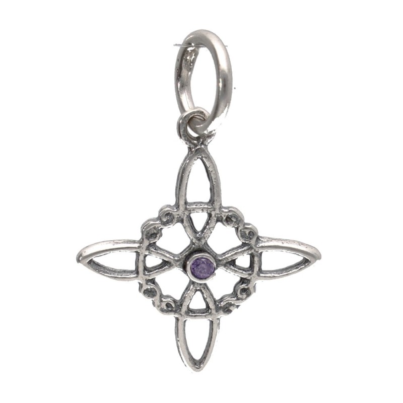 Pendente Nodo di Strega Piccolo in Argento Sterling 925