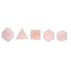 Gioco di Forme Platoniche in Quarzo Rosa Grande | Vives de la Cortada