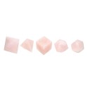 Conjunto de Formas Platônicas em Grande | de Quartzo Rosa Vives de la Cortada
