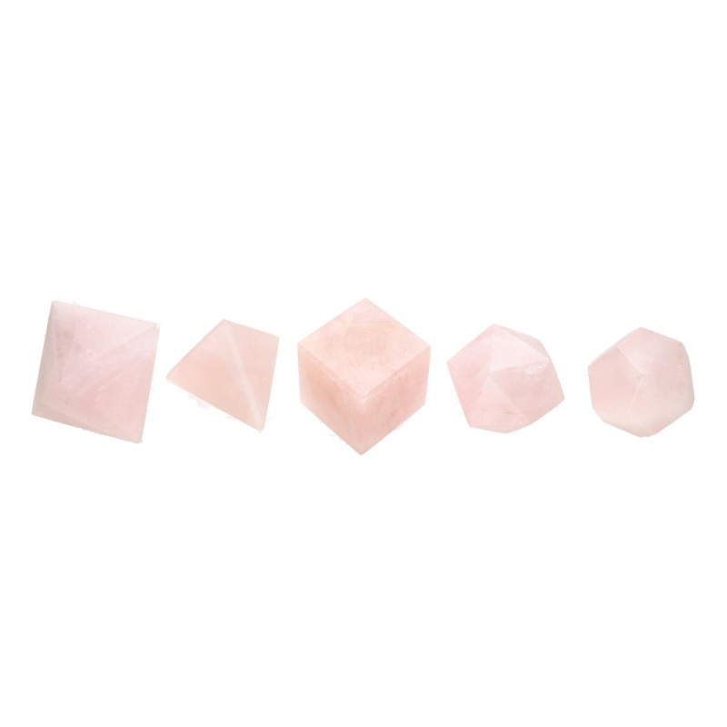 Gioco di Forme Platoniche in Quarzo Rosa Grande | Vives de la Cortada