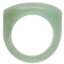 Thick Green Quartz Ring