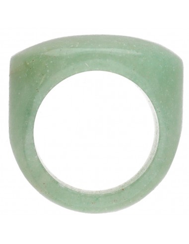 Anello spesso di quarzo verde