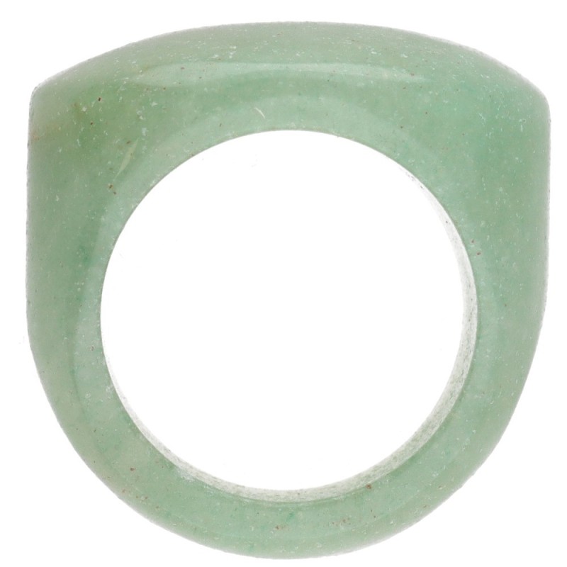 Anello spesso in quarzo verde