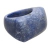 Anello spesso in quarzo blu