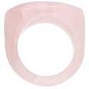 Thick Rose Quartz Ring