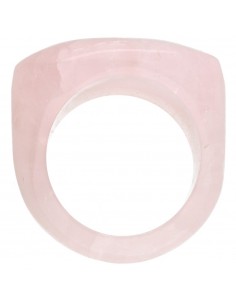 Anello spesso in quarzo rosa 2