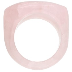 Anello Spesso Quarzo Rosa