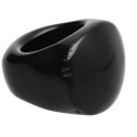 Obsidian Thick Ring