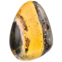 Vives de la Cortada" Pierced Rounded Bumblebee Jasper Pendant