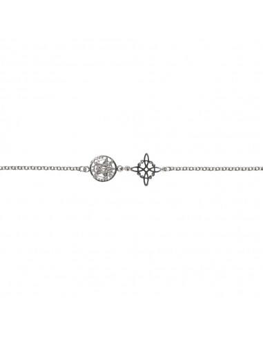 Bracelet de cheville en argent 925...