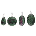 Zoisite Ruby Cabochon Pendant