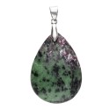 Zoisite Ruby Cabochon Pendant