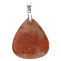 Pendentif cabochon en pierre de soleil