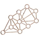Base de altar cabalística da Árvore da Vida 11cm