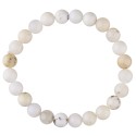 Bracciale in Opale Bianco 8mm