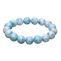 Bracelet de Larimar 12mm