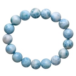 Bracciale in Larimar 12mm