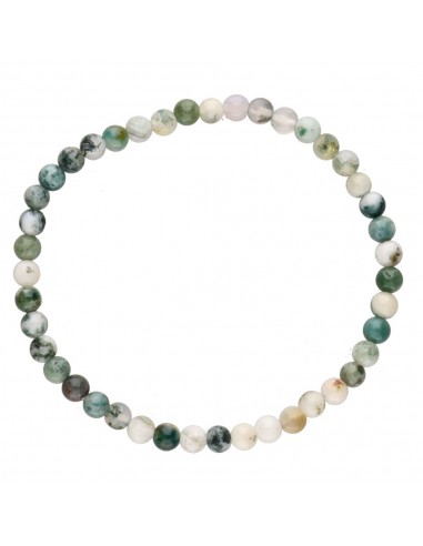 Pulseira de ágata-árvore 4mm