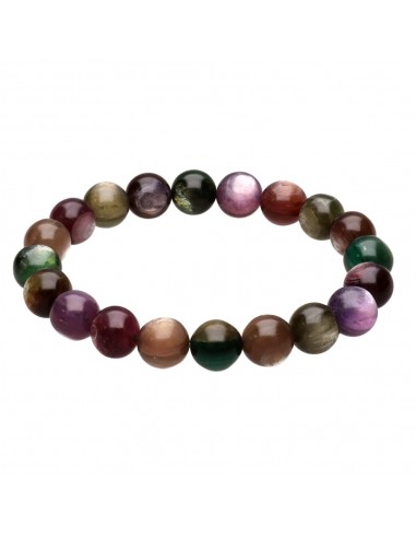 Pulseira de lepidolita multicolorida...