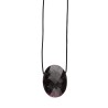 Garnet Pendant with Random Rope