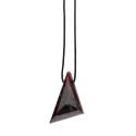Garnet Pendant with Random Rope