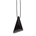 Garnet Pendant with Random Rope