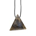 Labradorite Pendant with Random Rope