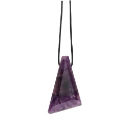 Amethyst Pendant with Random Rope