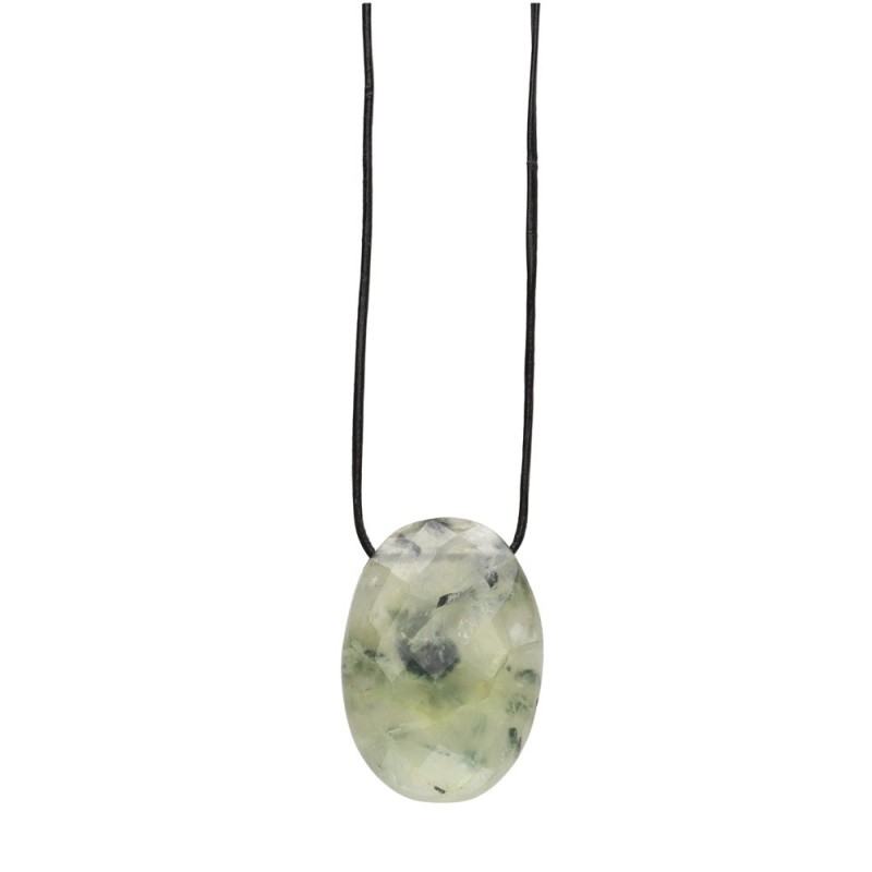 Collana in Prehnite con Corda Casuale