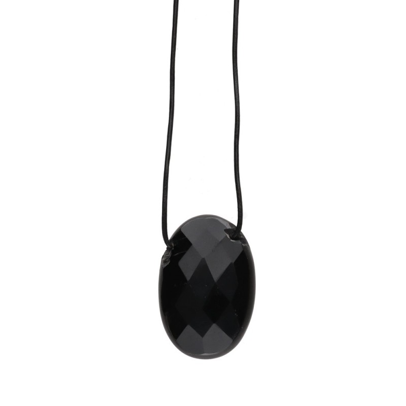 Collana in Onice con Corda Casuale
