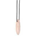 Pingente de quartzo rosa com corda aleatória