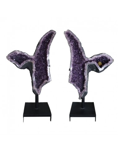 Coppia di geode di ametista PA986