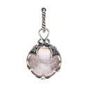 Colgante Gotland Cuarzo Rosa 12mm en Plata de Ley 925