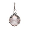 Pendentif en argent 925 en quartz rose de Gotland 12mm