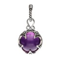 Pendentif Améthyste Gotland 12mm en argent 925