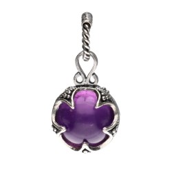 Ciondolo Gotland Amatista 12mm in Argento Sterling 925