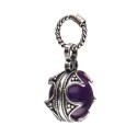 Pendentif Améthyste Gotland 12mm en argent 925