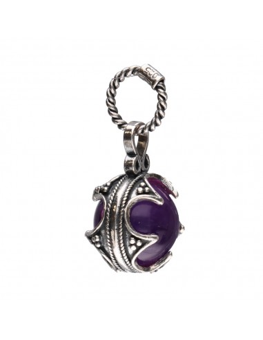 Gotland Pendant Amethyst 12mm in 925...