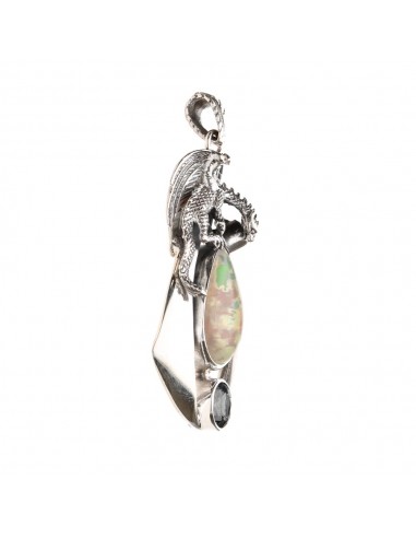 Dragon Skin Opal Pendant 925 Sterling...