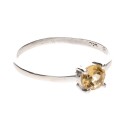 Anel de minério de rosto pequeno em Sterling Silver 925