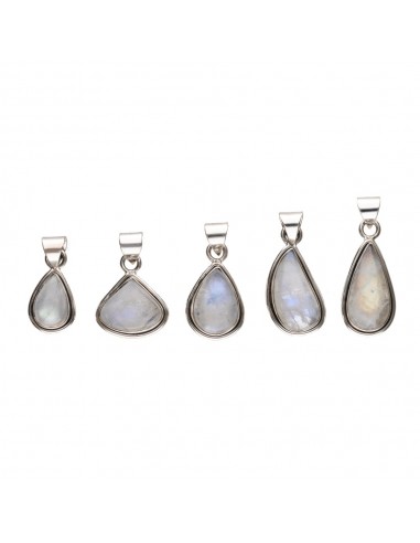 Medium Random Moonstone Drop Pendant...