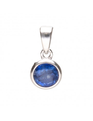 Faceted Cyanite Pendant in Sterling...