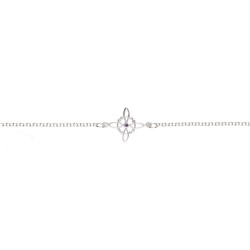 Small Witch's Knot Anklet in 925 Sterling Silver